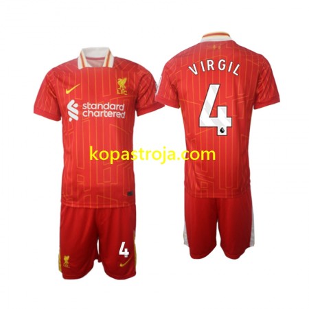 Billiga Fotbollströjor Liverpool Virgil 4 Barn Hemma tröja 2024/25 Kortärmad